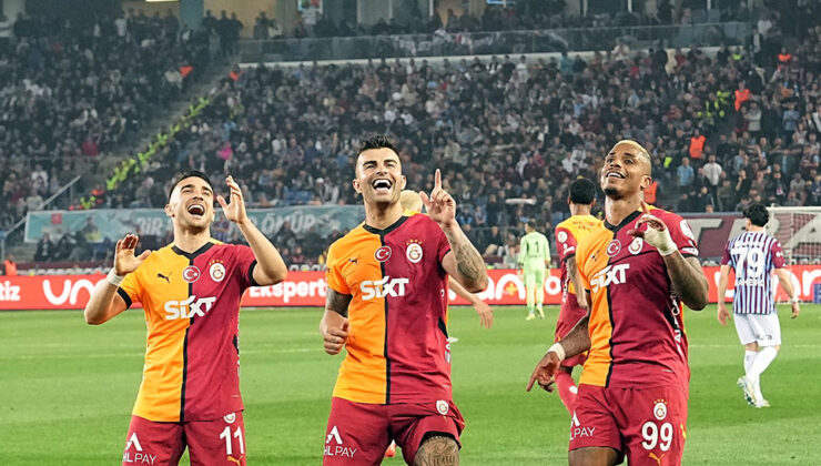Galatasaray, şampiyonluk aşkına Trabzon’da kazandı