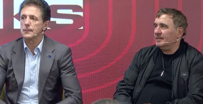 Efsaneler Hagi ve Popescu, Galatasaraylı taraftarlarla buluştu